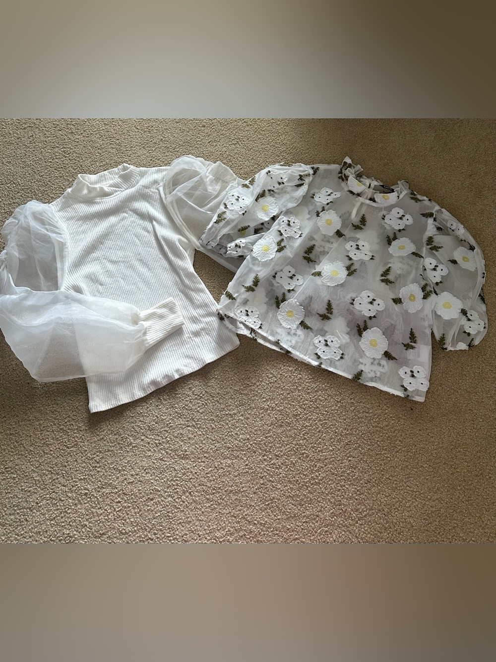 Puff Sleeve Top Bundle 🤍 Forever 21 + SHEIN Size Small